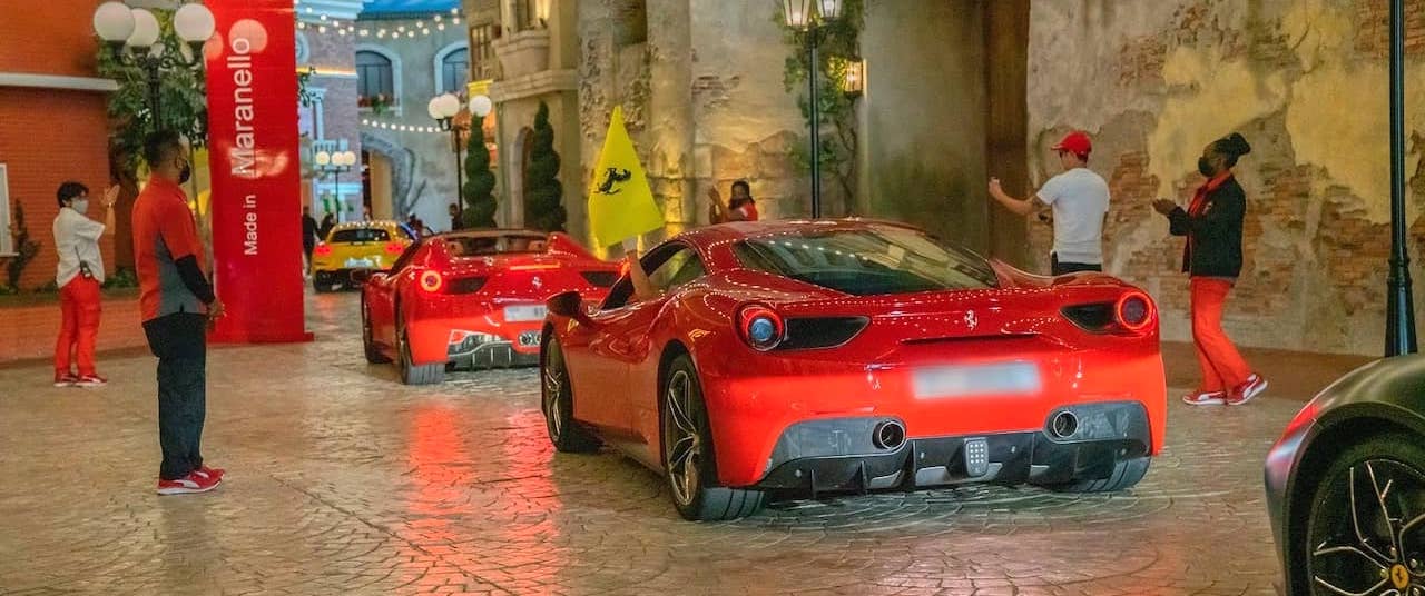 Check Out the Ferraris on Parade at Ferrari World