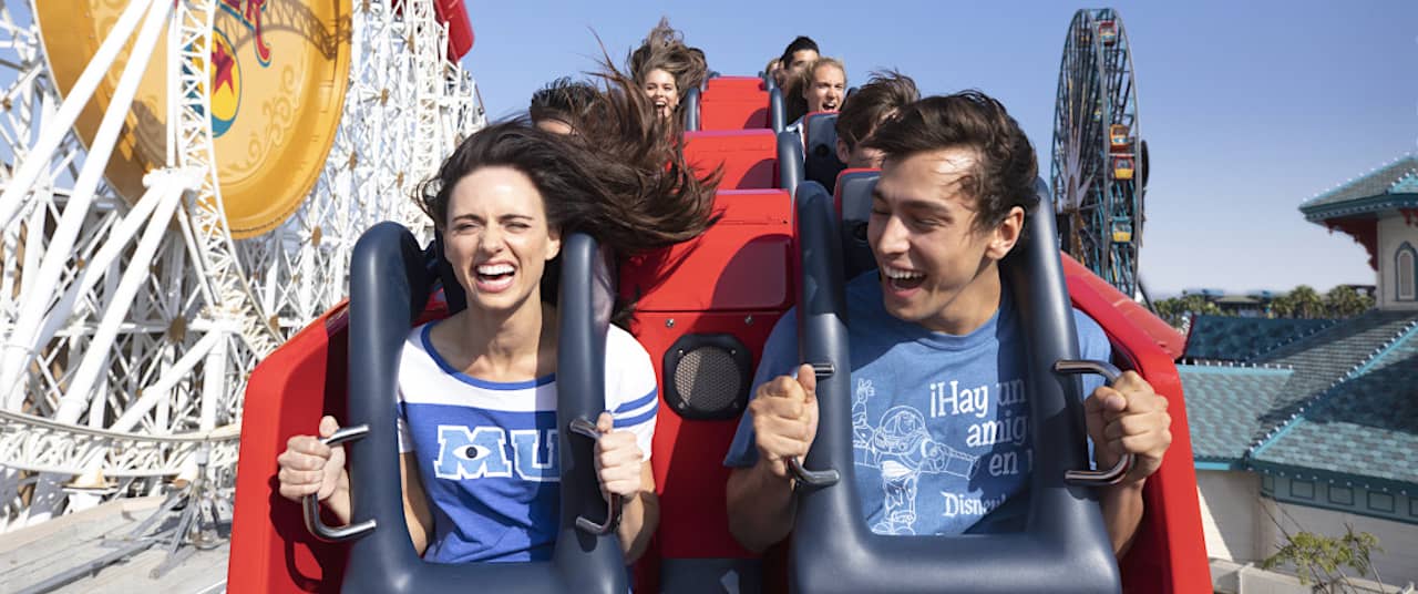 Disney fans on a coaster