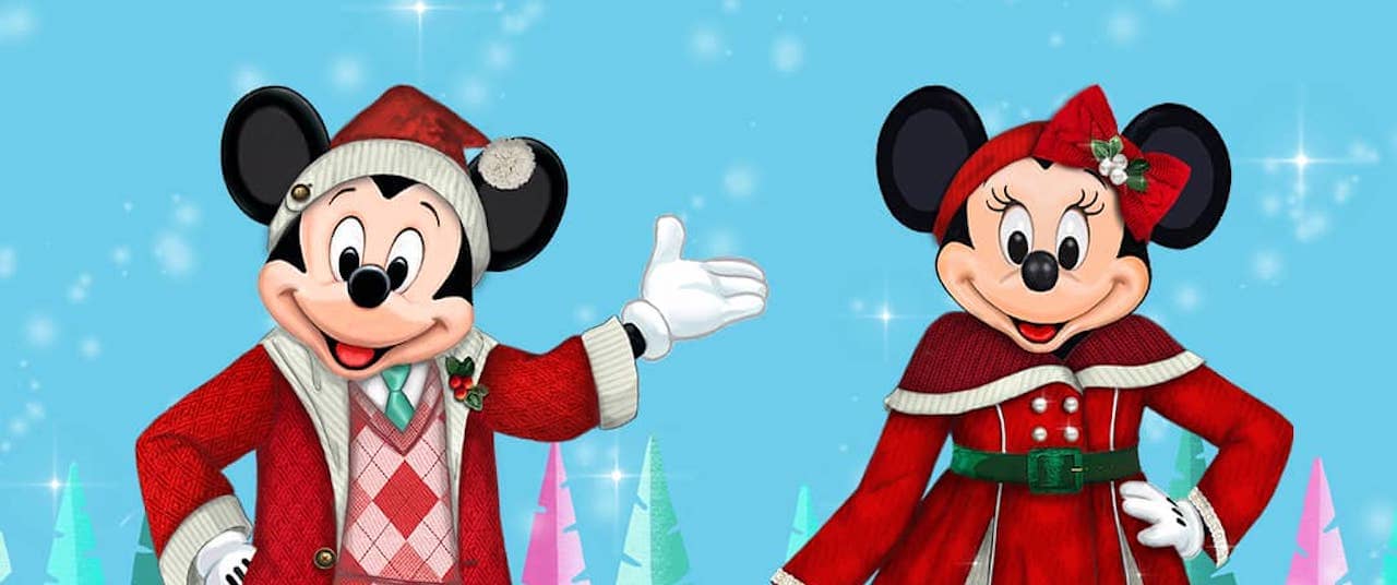 Disneyland shows off Mickey's and Minnie's new holiday looks