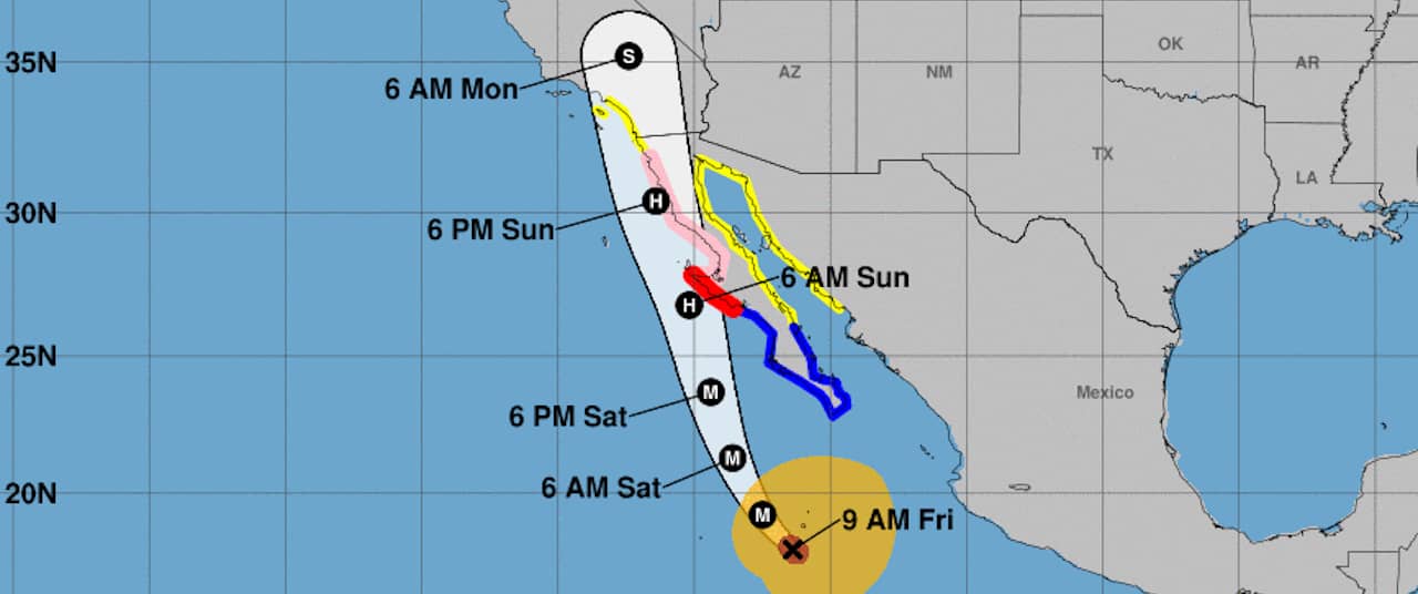 SoCal under tropical storm watch as Hilary approaches