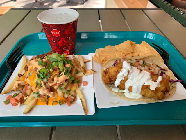 Brisket Fries and the Fish Taco