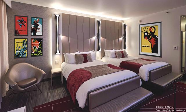Disney's Hotel New York - The Art of Marvel room concept